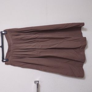 Vintage brown pleated skirt